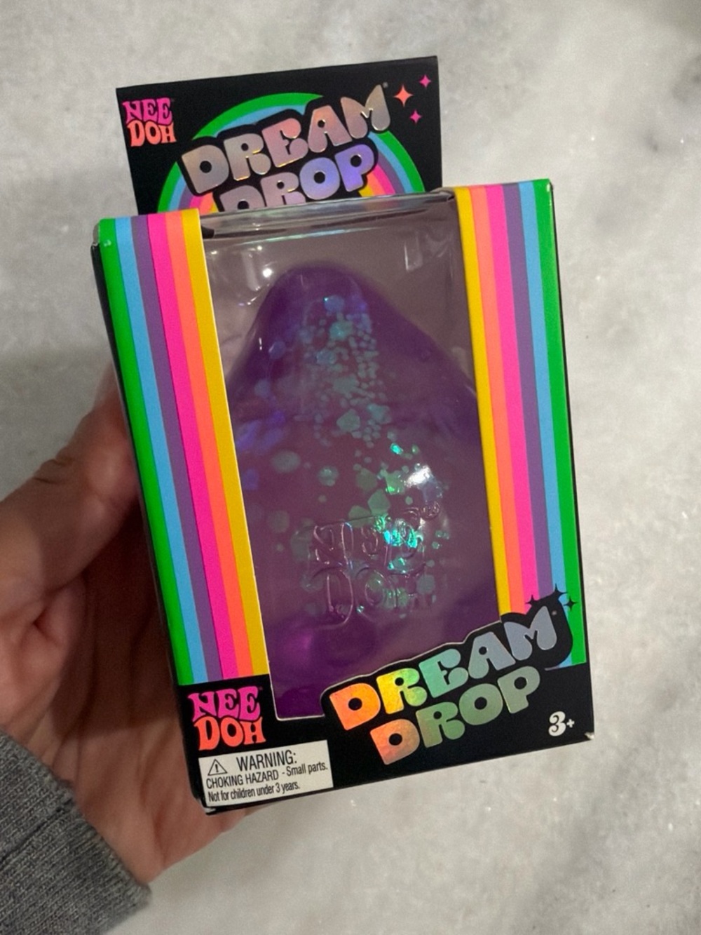 Needoh Dream Drop Purple Sensory Stress Ball